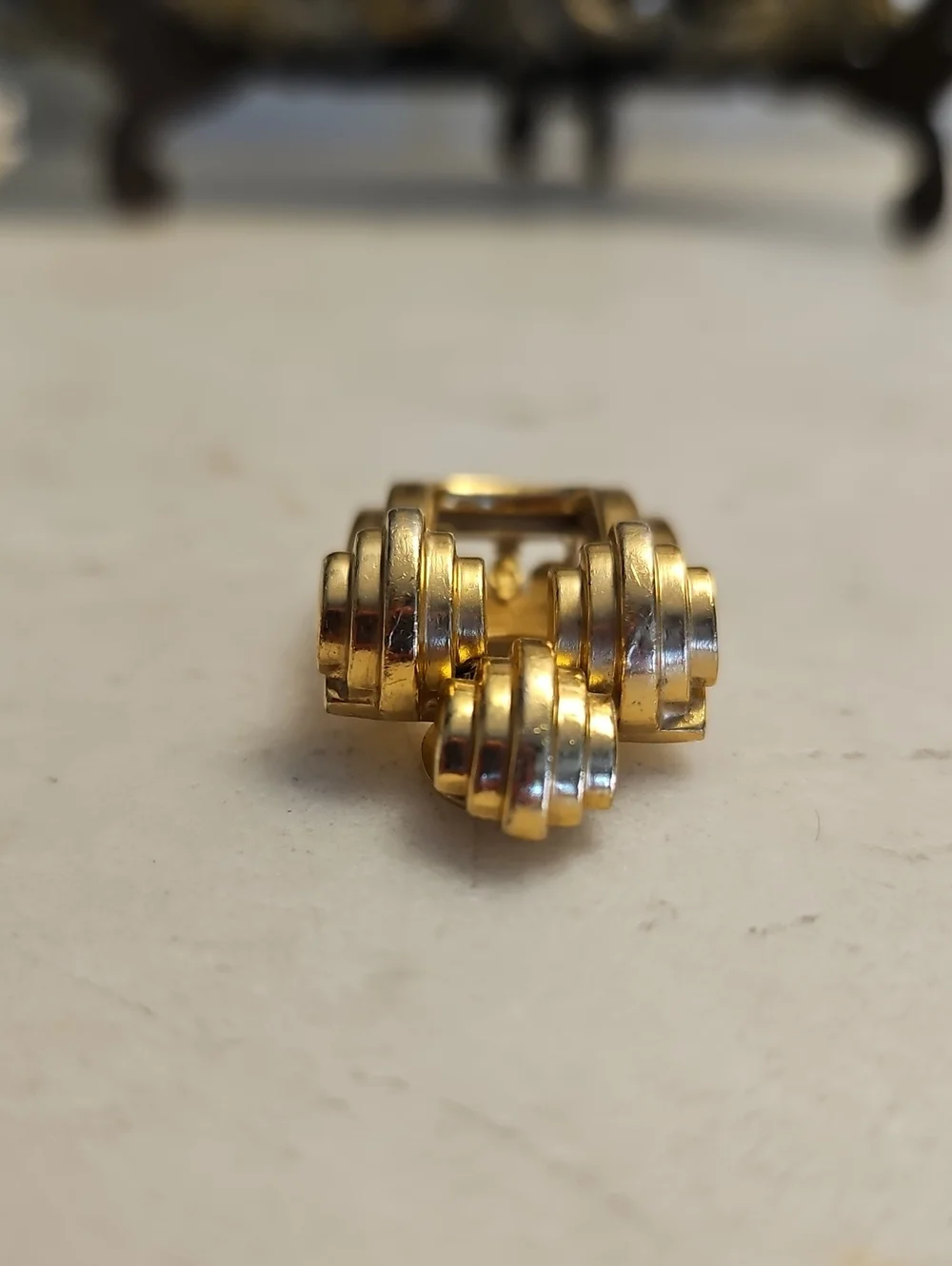 MONET Gold Tie/Lapel/Shoe Clip VINTAGE EUC